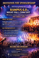 RAMPUS 6.0 & Night Fall Concert 2026 Cultural Fest Poster